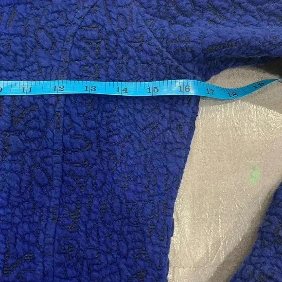 [XS] TONIA DEBELLIS Blue  Black MOLLY JACKET - Picture 9 of 9